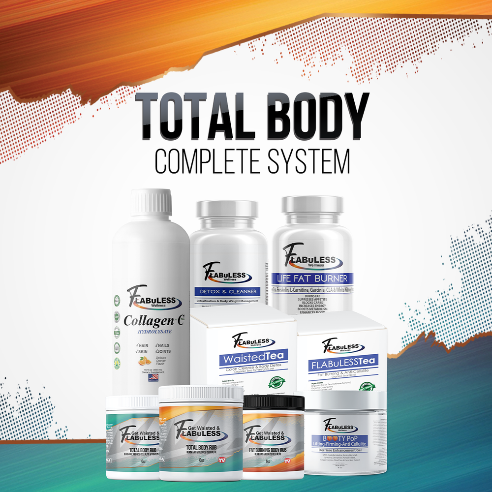 GET WAISTED & FLABULESS TOTAL BODY COMPLETE SYSTEM W/ FREE SHIPPING