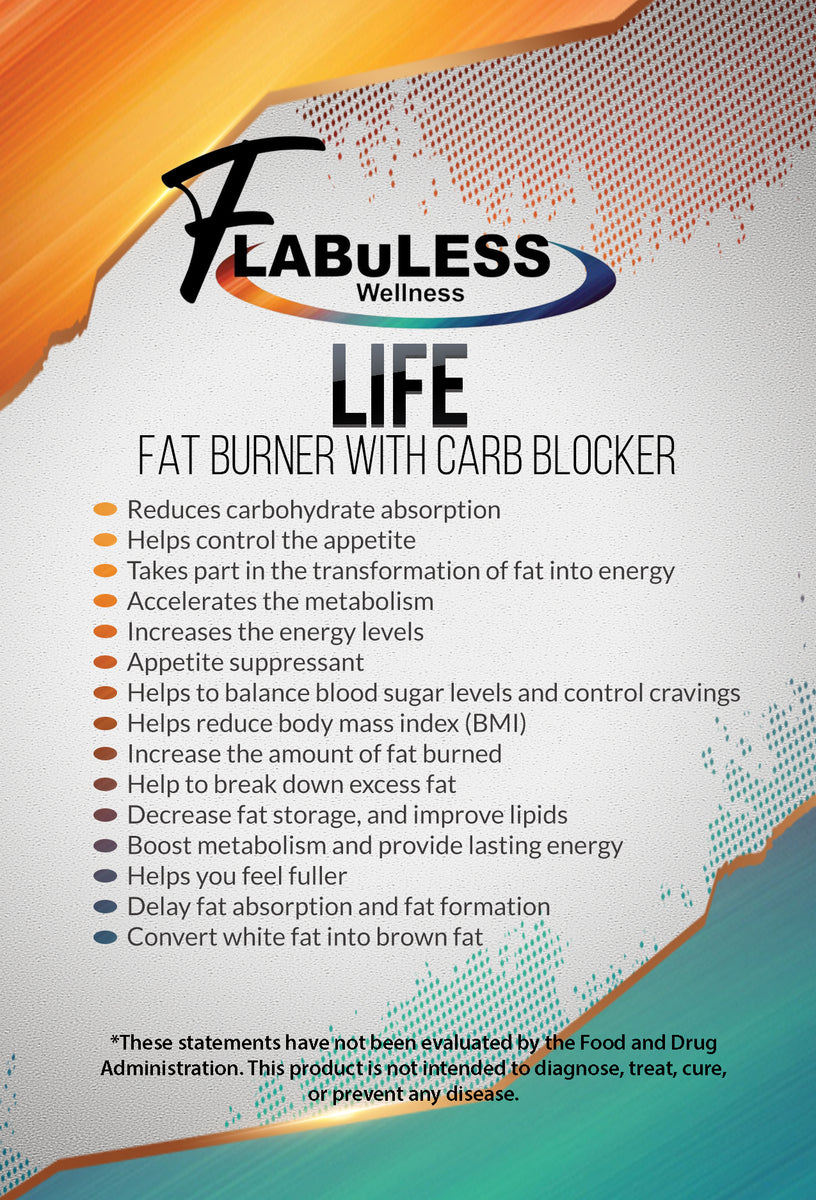 LIFE FAT BURNER W/ CARB BLOCKER - Shipping Included – FLABuLESS ...